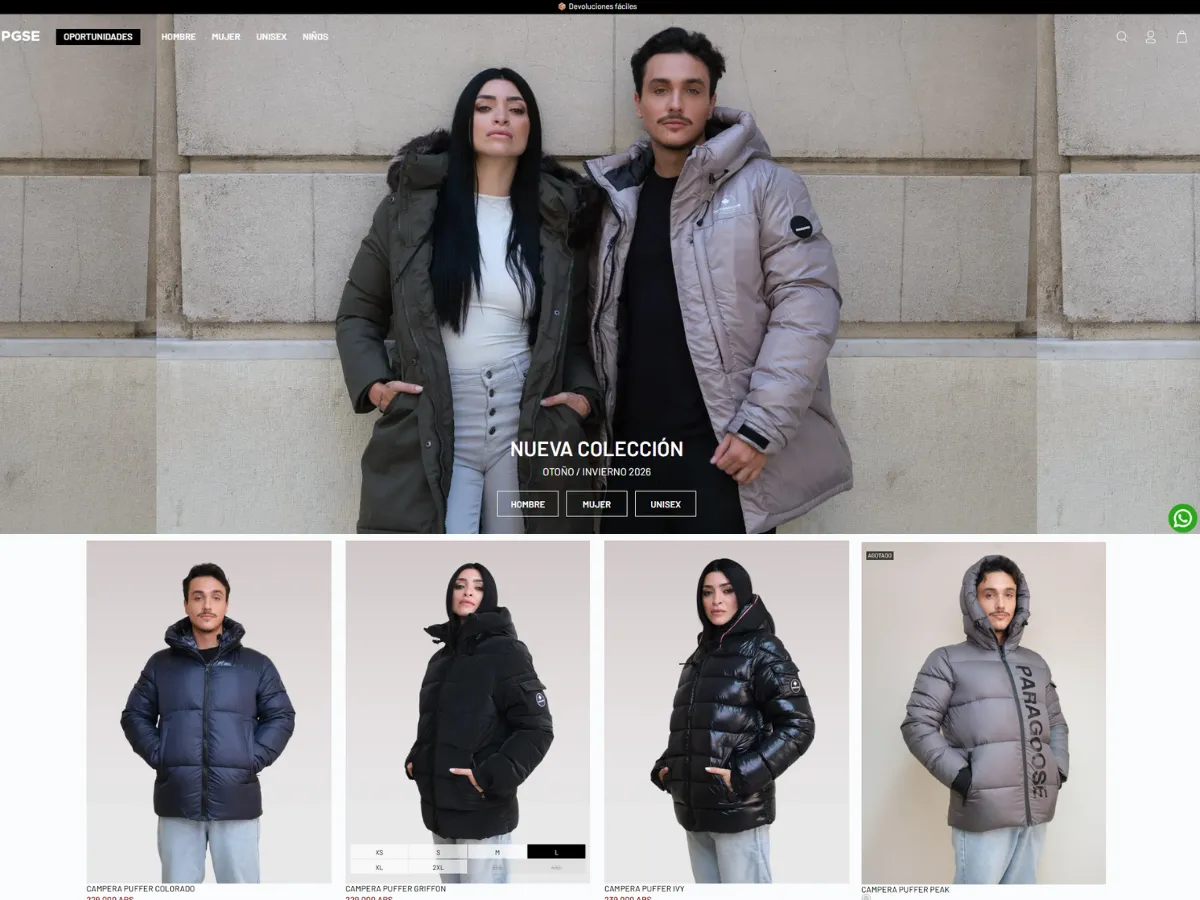 diseño web ecommerce- Paragoose